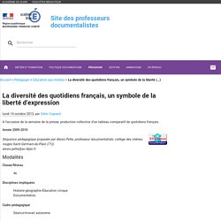 La diversité des quotidiens français, un symbole de la liberté d'expression
