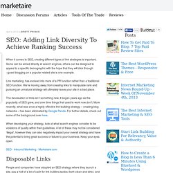 SEO: Adding Link Diversity To Achieve Ranking Success