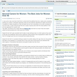 Second Careers for Women: The Best Jobs for Women Over 40