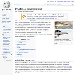 Diverterless supersonic inlet
