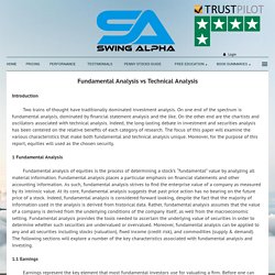 Fundamental Analysis vs Technical Analysis - Swing Alpha