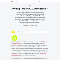 Dividing Time: Web 2.0 Analytics Demo - ReadWriteWeb