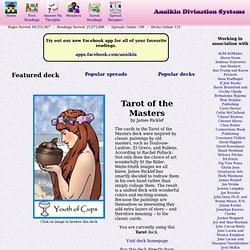 Annikin Divination Systems free Tarot, Rune and Cartomancy readings - www.myDivination.com