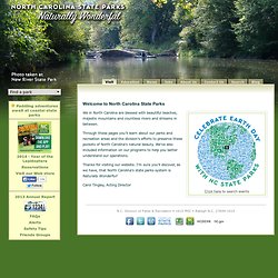 N.C. Division of Parks and Recreation: - Welcome to North Carolina State Parks