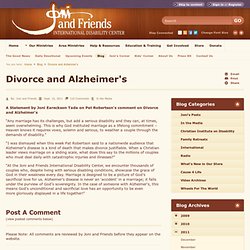 Divorce and Alzheimer's
