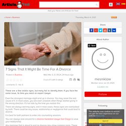 7 Signs That It Might Be Time For A Divorce