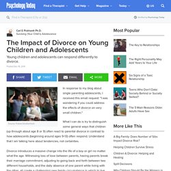 The Impact of Divorce on Young Children and Adolescents