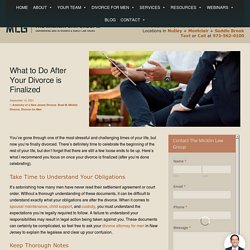 What to Do After Your Divorce is Finalized