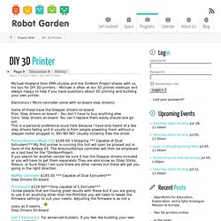 DIY 3D Printer ← Robot Garden
