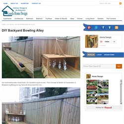 DIY Backyard Bowling Alley