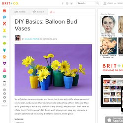 DIY Basics: Balloon Bud Vases