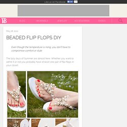 DIY Beaded Flip Flops