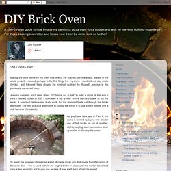 DIY Brick Oven: The Dome - Part I