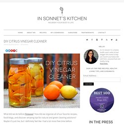 DIY Citrus Vinegar Cleaner - In Sonnet's Kitchen