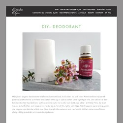 DIY- Deodorant — Eteriska Oljor