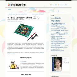 DIY EEG Devices or Cheap EEG – 2 « engineuring