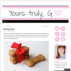 DIY Dog Treats