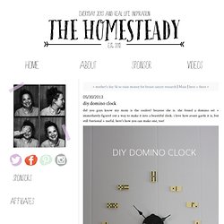 diy domino clock - the homesteady