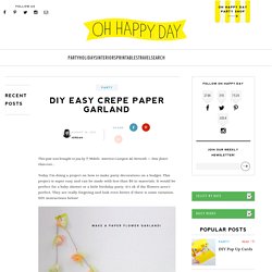 DIY Easy Crepe Paper Garland