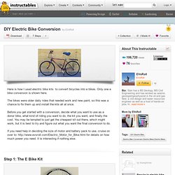 DIY Electric Bike Conversion
