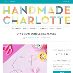 DIY Emoji Bubble Necklaces