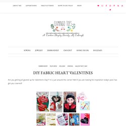 DIY Fabric Heart Valentines -