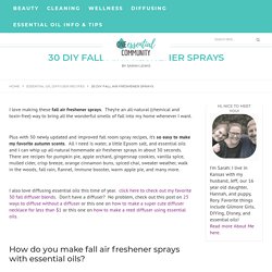 30 DIY Fall Air Freshener Sprays