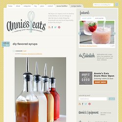 DIY Flavored Syrups » Annie's Eats