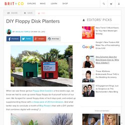 DIY Floppy Disk Planters