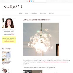 DIY Glass Bubble Chandelier