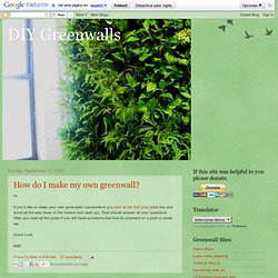 DIY Greenwalls