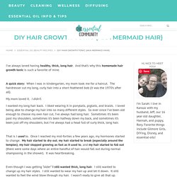 DIY Hair Growth Tonic {aka mermaid hair}