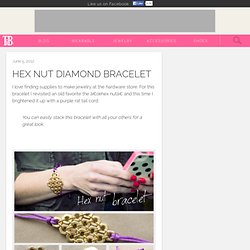 DIY Hex Nut Diamond Bracelet
