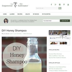 DIY Honey Shampoo Method