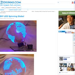 DIY LED Spinning Globe!