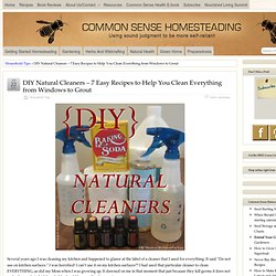 DIY Natural Cleaners