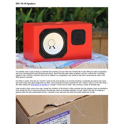 DIY NS-10 Speakers