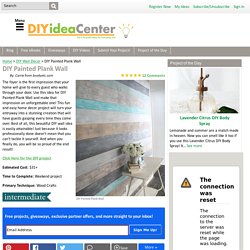 DIY Painted Plank Wall