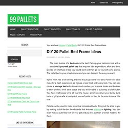 DIY 20 Pallet Bed Frame Ideas