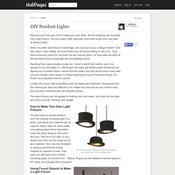 DIY Pendant Lights