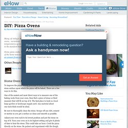 DIY Pizza Mud Ovens