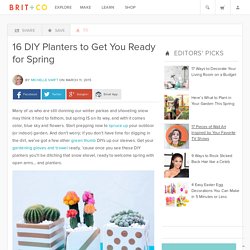 16 DIY Planters to Get You Ready for Spring