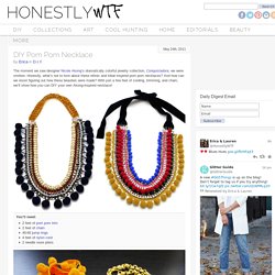 DIY Pom Pom Necklace