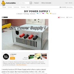 DIY Power Supply !: 6 Steps