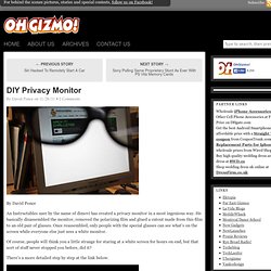DIY Privacy Monitor