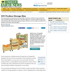 DIY Produce Storage Bins