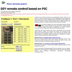 DIY remote control based on PIC