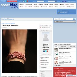 Diy Rope Bracelet