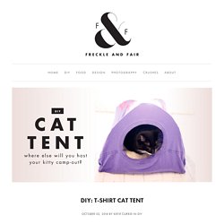 DIY: T-shirt cat tent — Freckle & Fair