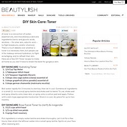 diy skincare